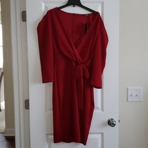 Red Wrap Dress